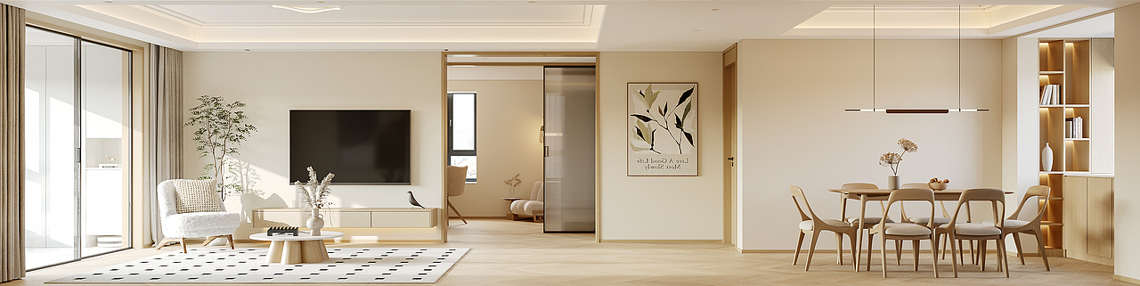 现代原木风格效果图表现（图ZMzIzOTkyOTQ0） - 家装设计 - 站酷设计师呜叽唛叽原创素材 - 站酷ZCOOL