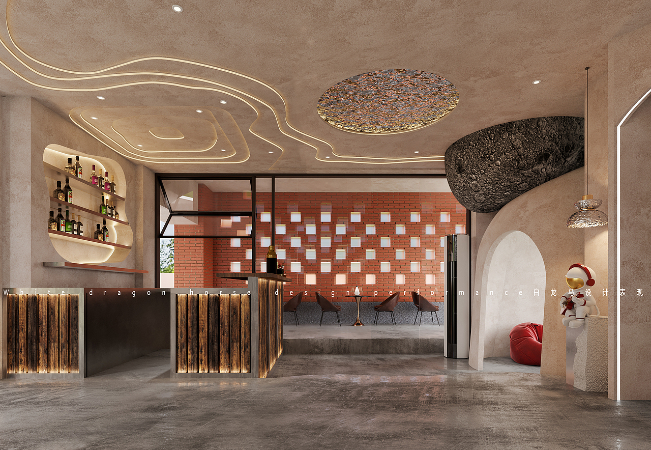 酒馆——白龙马效果图