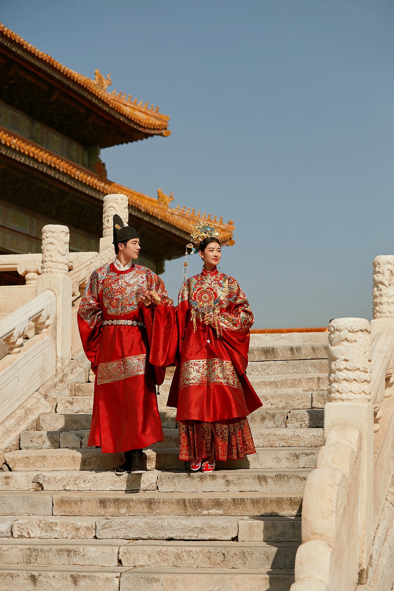 我妈说:故宫汉服婚纱照就是这么霸气养眼