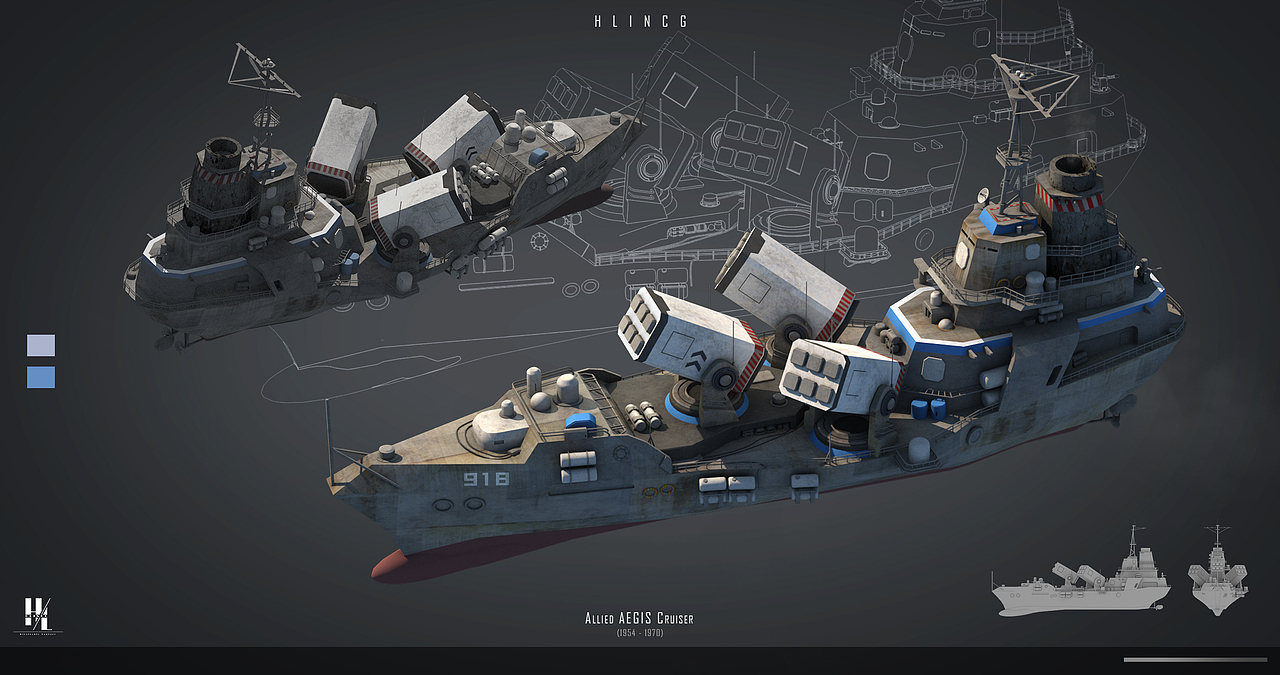 红色警戒2神盾巡洋舰概念设计