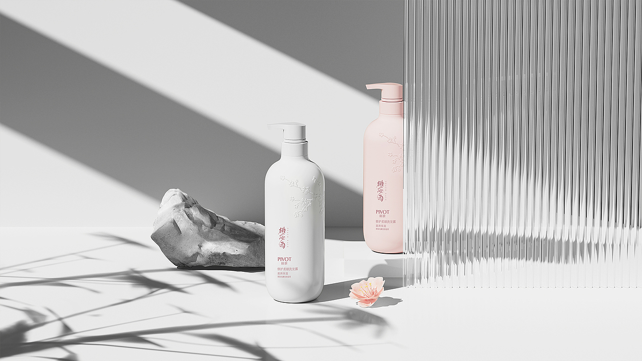 桃花雨洗护系列包装（图ZMzI3MjIzMjYw） - 包装 - 站酷设计师王小露原创素材 - 站酷ZCOOL