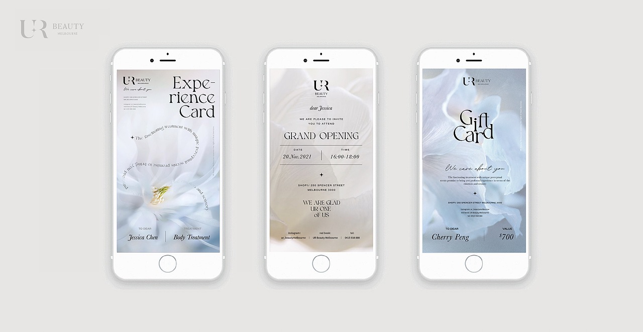 UR Beauty Melbourne｜品牌形象（图ZMzExOTAxMjk2） - 品牌 - 站酷设计师hazzy42原创素材 - 站酷ZCOOL