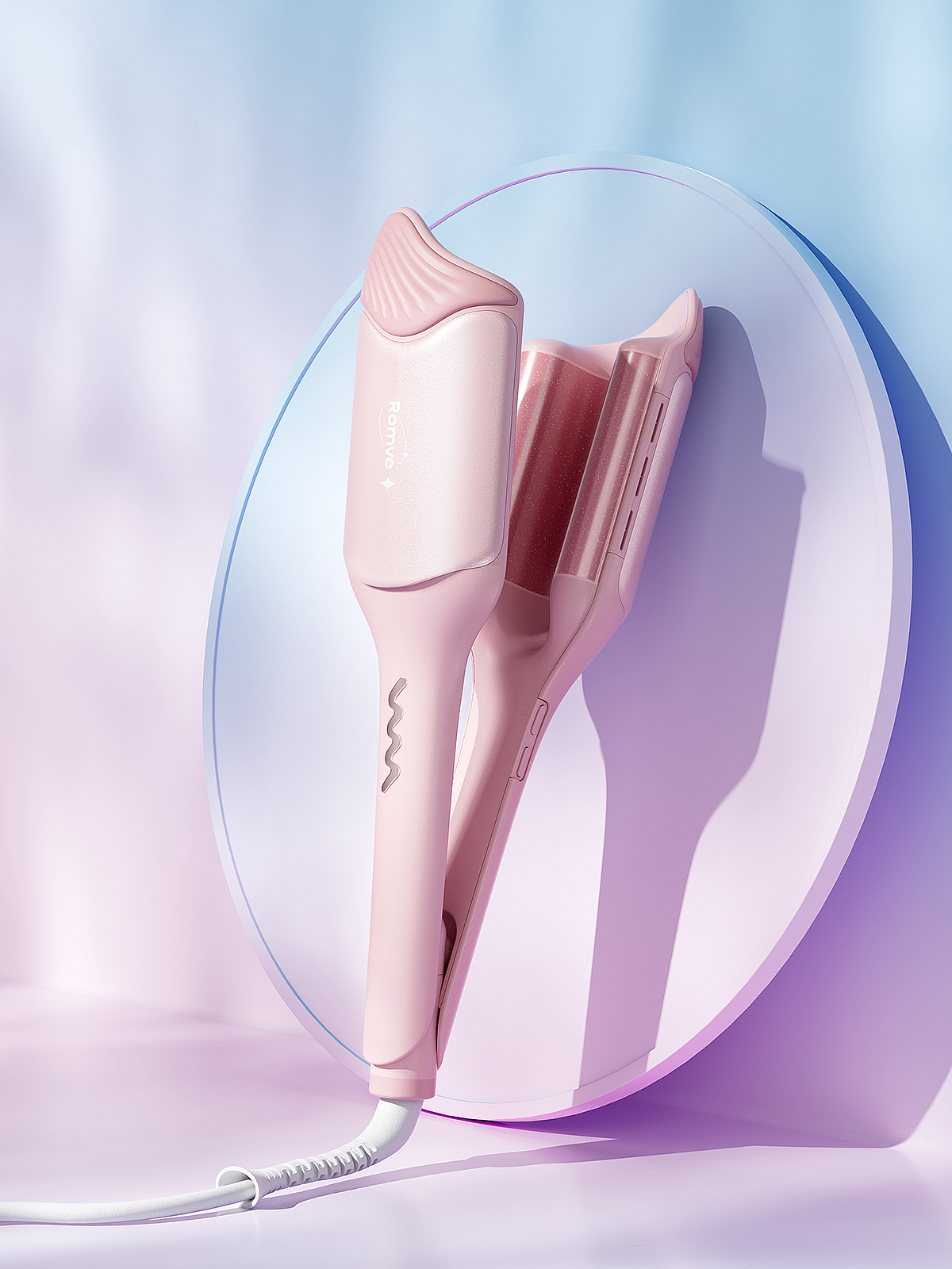 个护卷发棒/游戏手柄/产品渲染