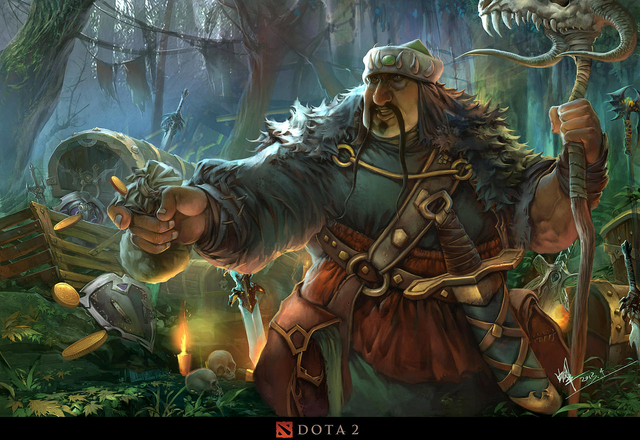 DOTA 2 宣传插画案例教程——天灾神秘商店之武器商人(图ZMzQxODIzOTQ4) - 商业插画 - 站酷设计师蝈蝈花菜哥原创素材 - 站酷ZCOOL