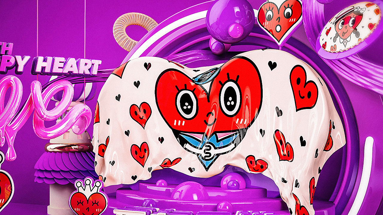 2018龙湖长楹天街HAPPYHEART主题（图ZMzI2NTI0NTMy） - 海报 - 站酷设计师Hypnosyu原创素材 - 站酷ZCOOL