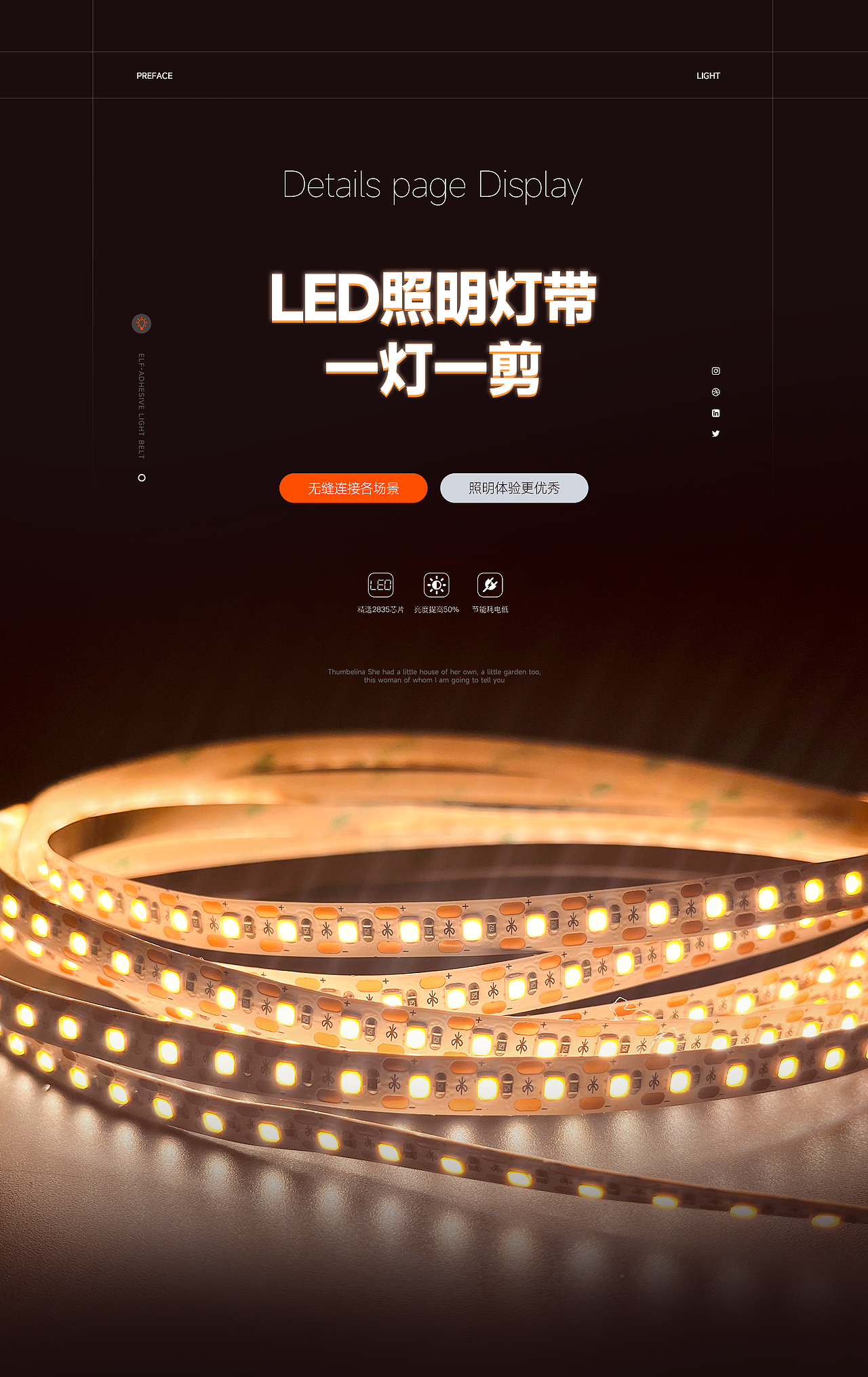 低压全光谱照明LED灯带详情页（图ZMzI0OTAyMzQ4） - 电商 - 站酷设计师爱学习的钱哆哆原创素材 - 站酷ZCOOL