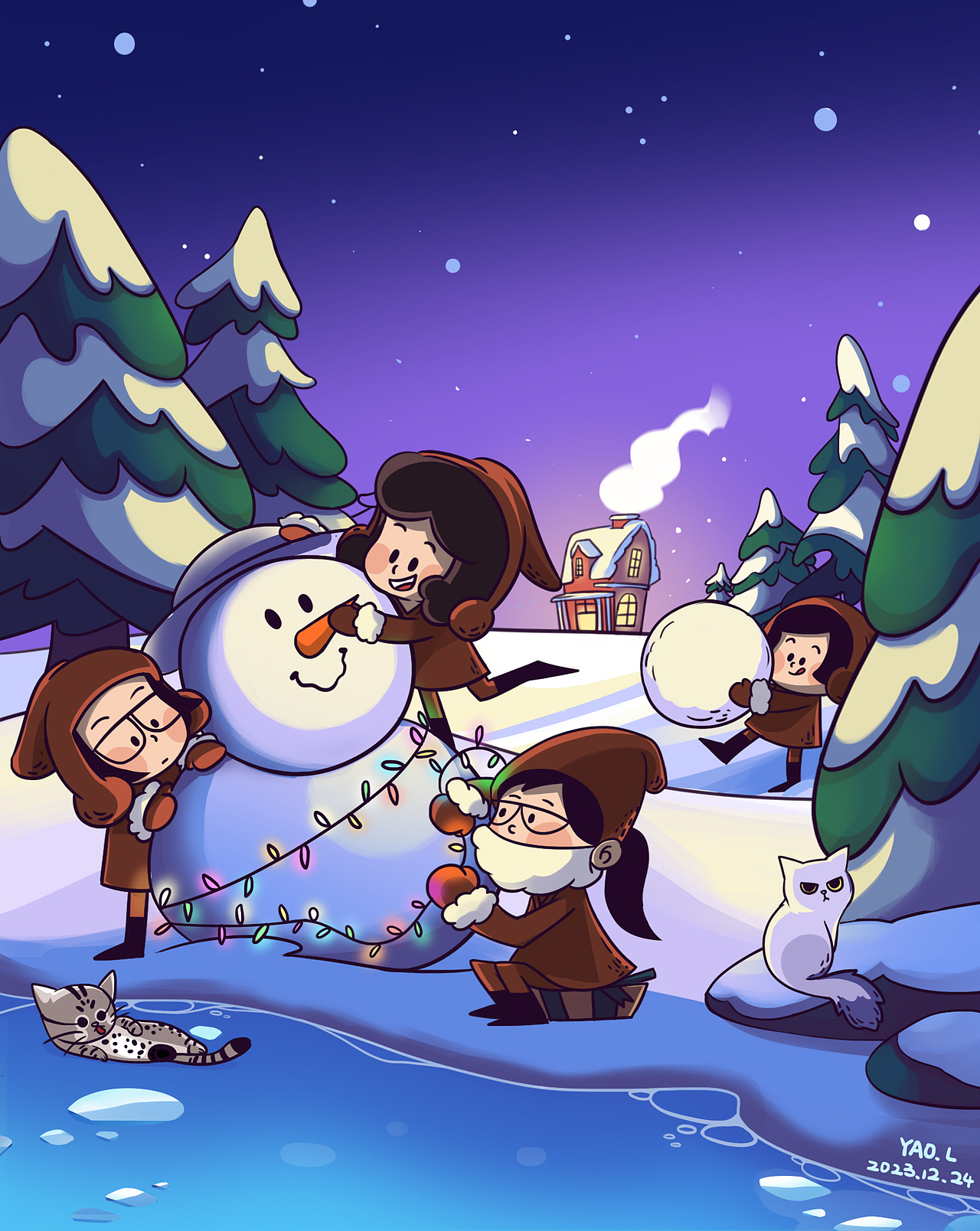 2023 圣诞节（图ZMzU4NDc3NDQ0） - 商业插画 - 站酷设计师老娘颇有姿色原创素材 - 站酷ZCOOL