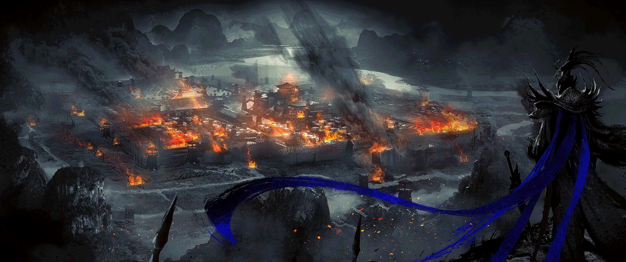 乱世逐鹿水墨-官渡（图ZMzA2NzkxMTQ0） - 短片 - 站酷设计师傻坑原创素材 - 站酷ZCOOL