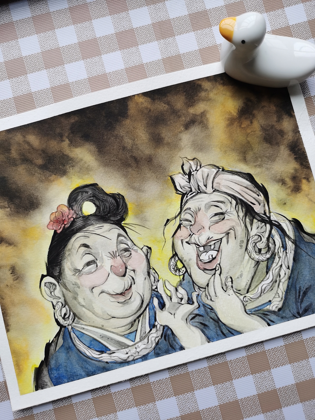 《苗家女》水彩插画系列（图ZMzExODQyODQ0） - 艺术插画 - 站酷设计师晴天娃娃小丸子原创素材 - 站酷ZCOOL