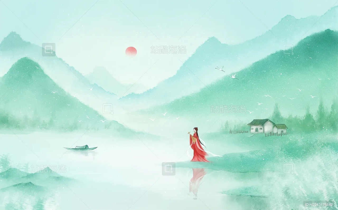 诗经爱情篇章（图ZMzU4NTU0MTc2） - 商业插画 - 站酷设计师甘草的画园原创素材 - 站酷ZCOOL
