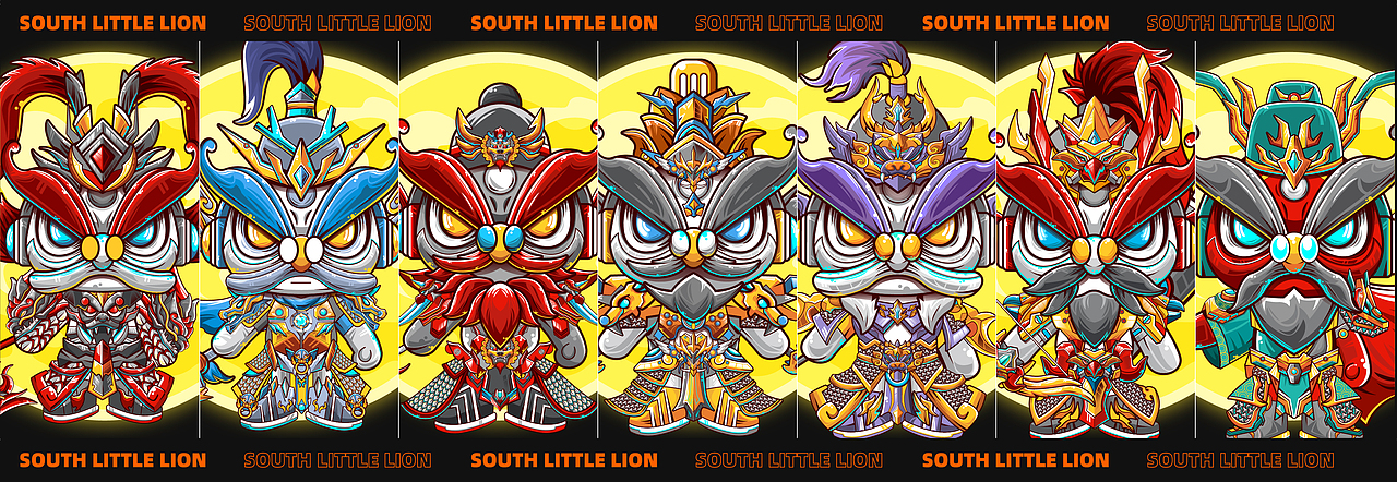 “南小狮”三国系列潮玩设计