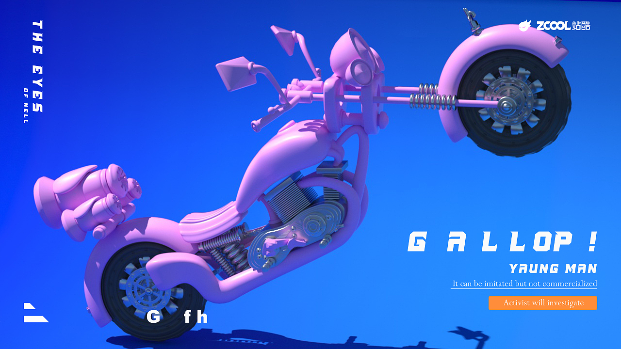 C4D-越野摩托（图ZMzIwNjA0MDM2） - 机械/交通 - 站酷设计师Blue_Designer_M原创素材 - 站酷ZCOOL