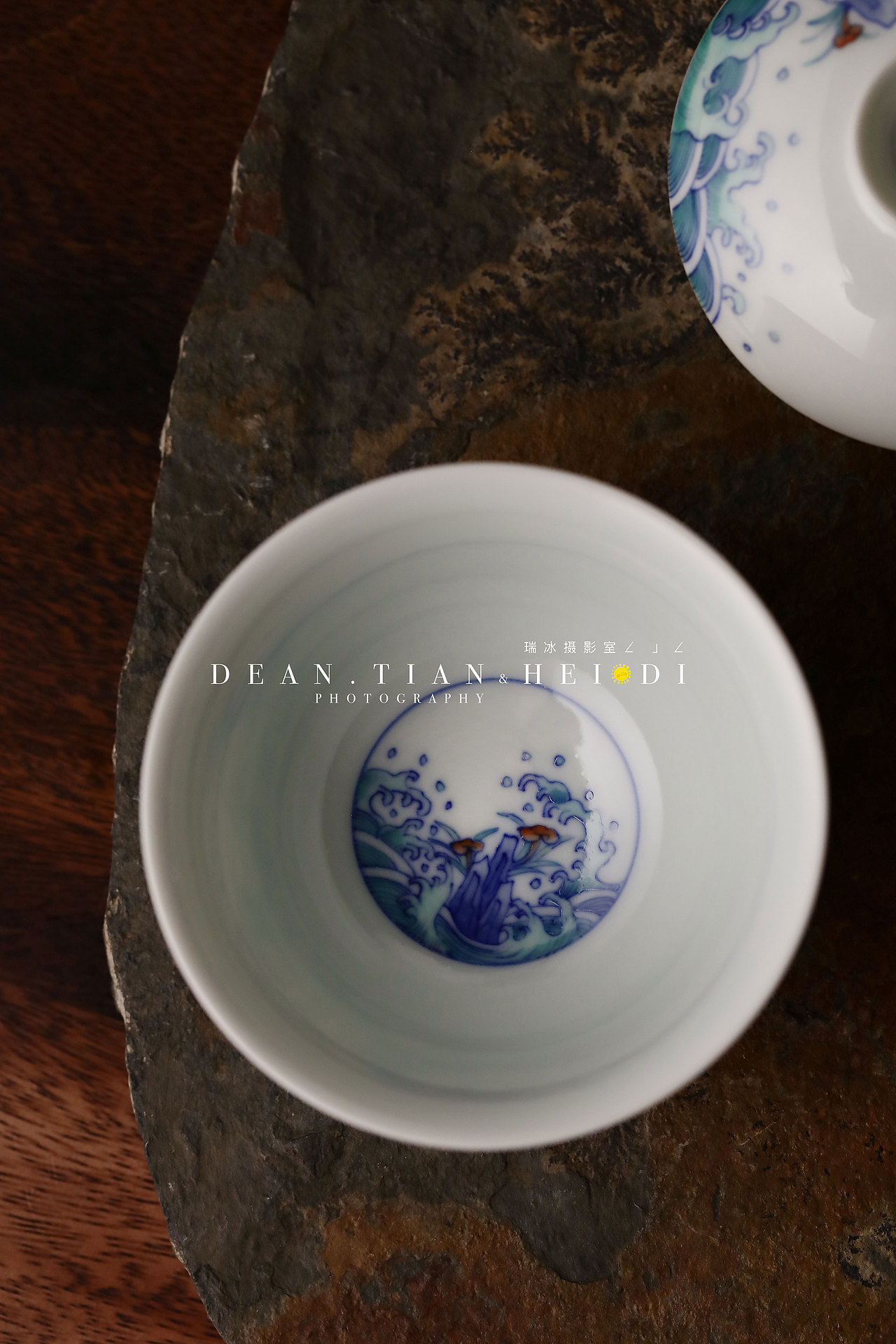 【DT瑞冰视觉】大益斗彩仙鹤盖碗 tea