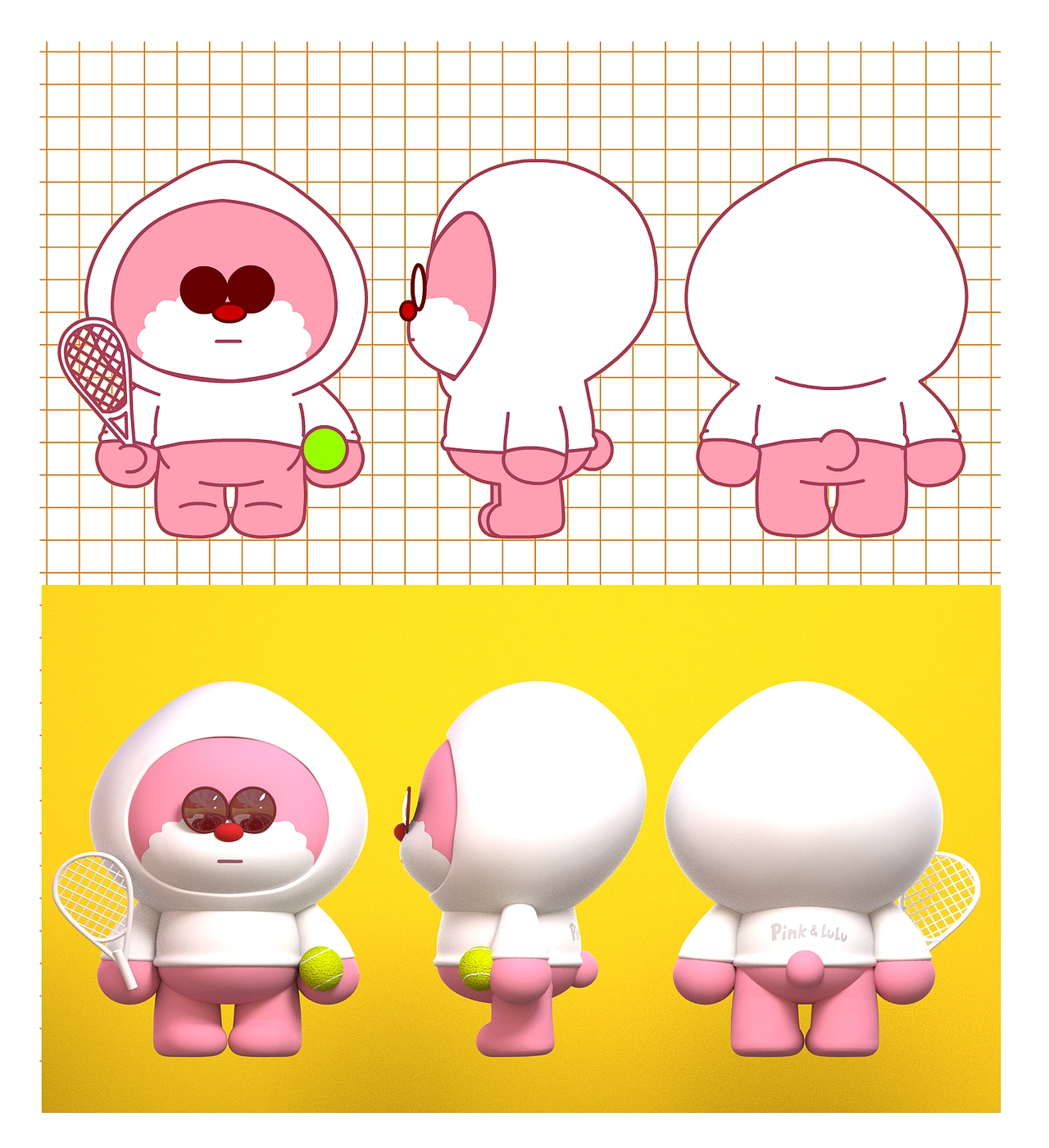 IP形象pink&lulu 概念设定