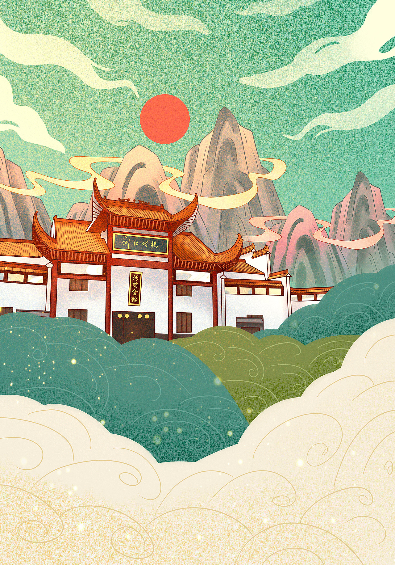 山水国潮——仙桃刘江戏楼