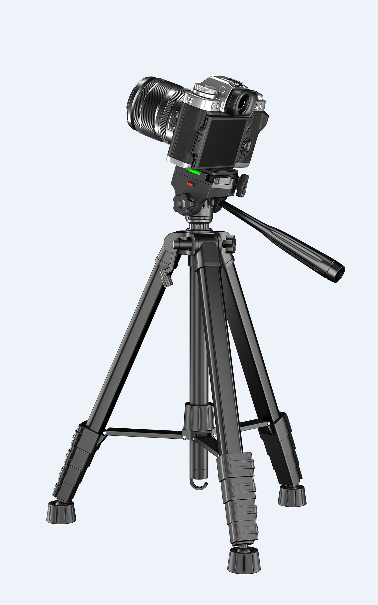 支架 三脚架建模渲染+内部分解图