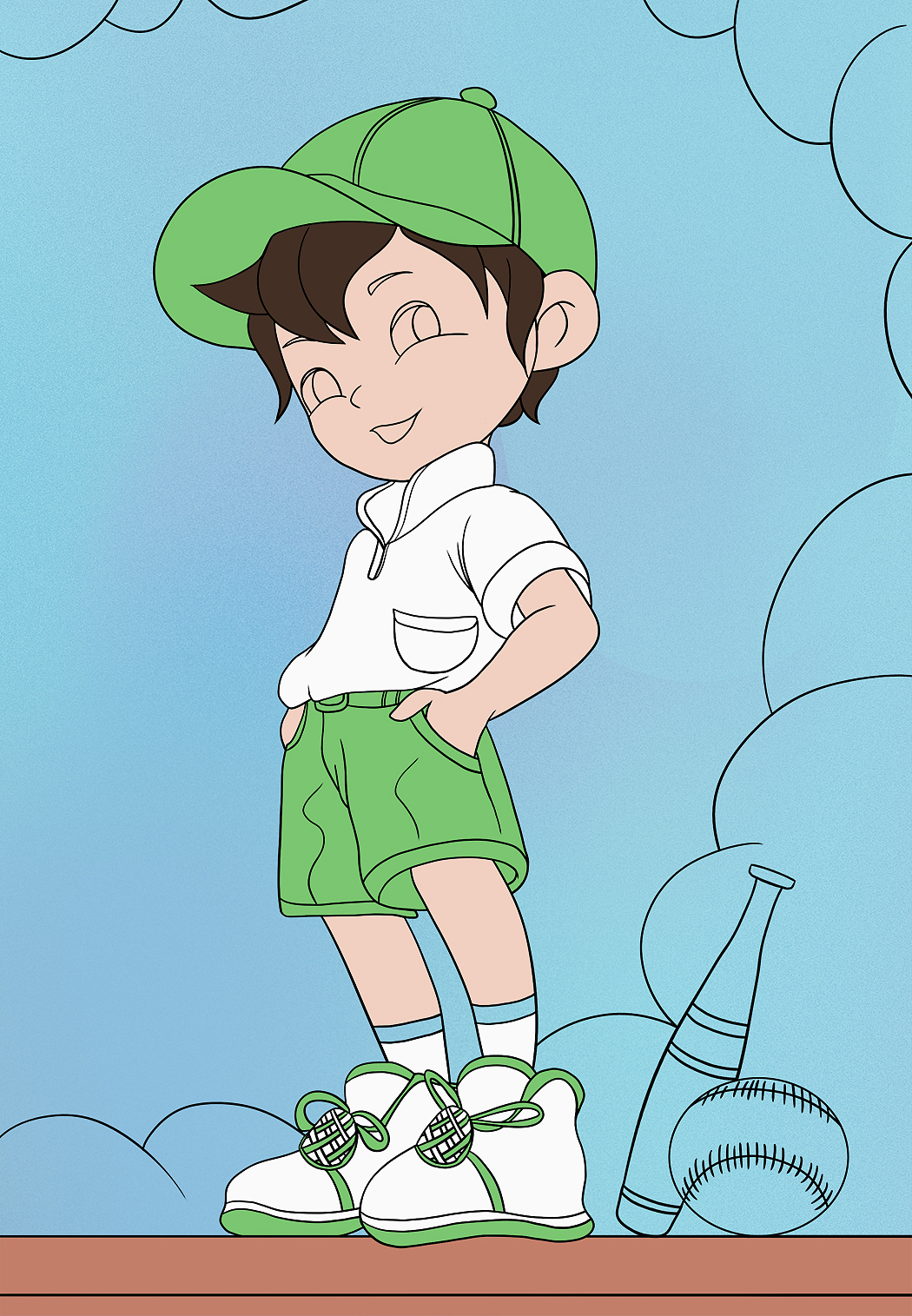 儿童节插画,你小时候是怎么过六一的呢