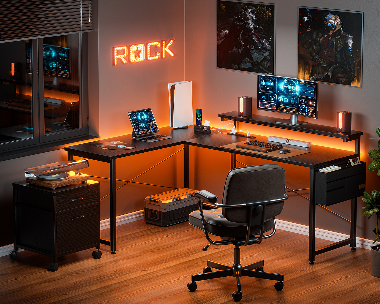 C4D-写实产品/场景室内渲染练习/电商办公桌