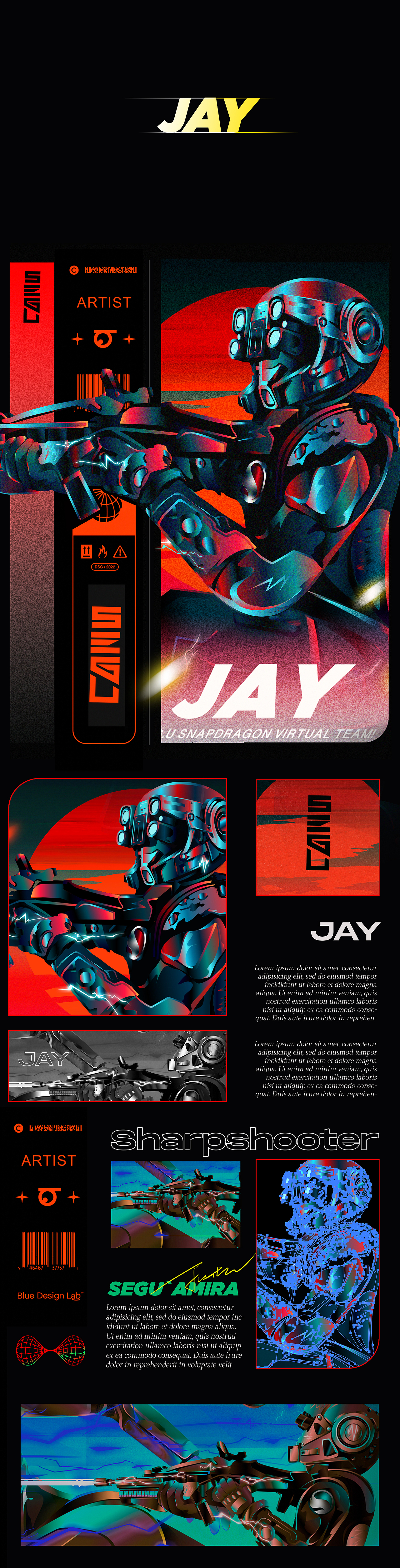 Snapdragon骁龙 · SEGU虚拟电竞团队商业插画