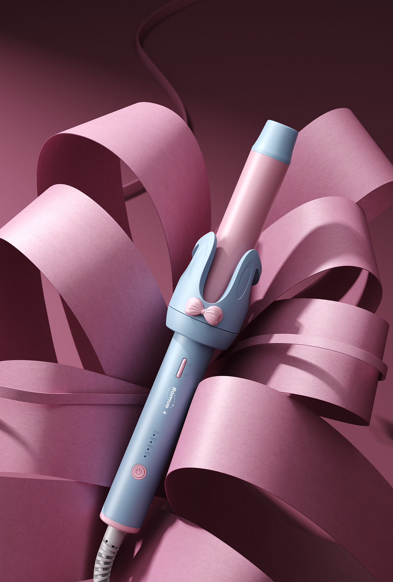 一组工作图《romve卷发棒渲染》（图ZMzQ1OTg4NzI4） - 产品 - 站酷设计师Answer_hao原创素材 - 站酷ZCOOL