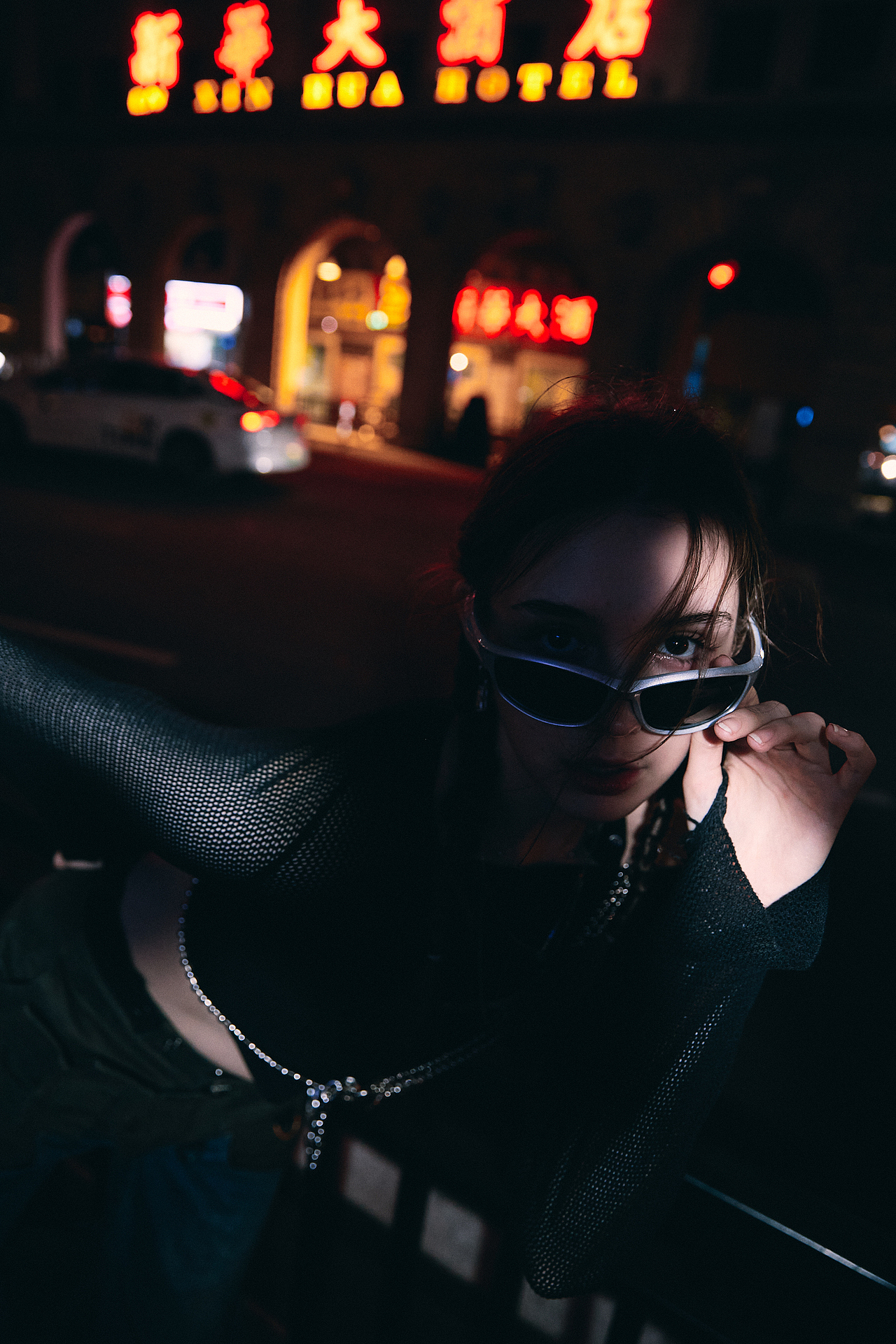 广州夜景时尚街拍 外模拍摄