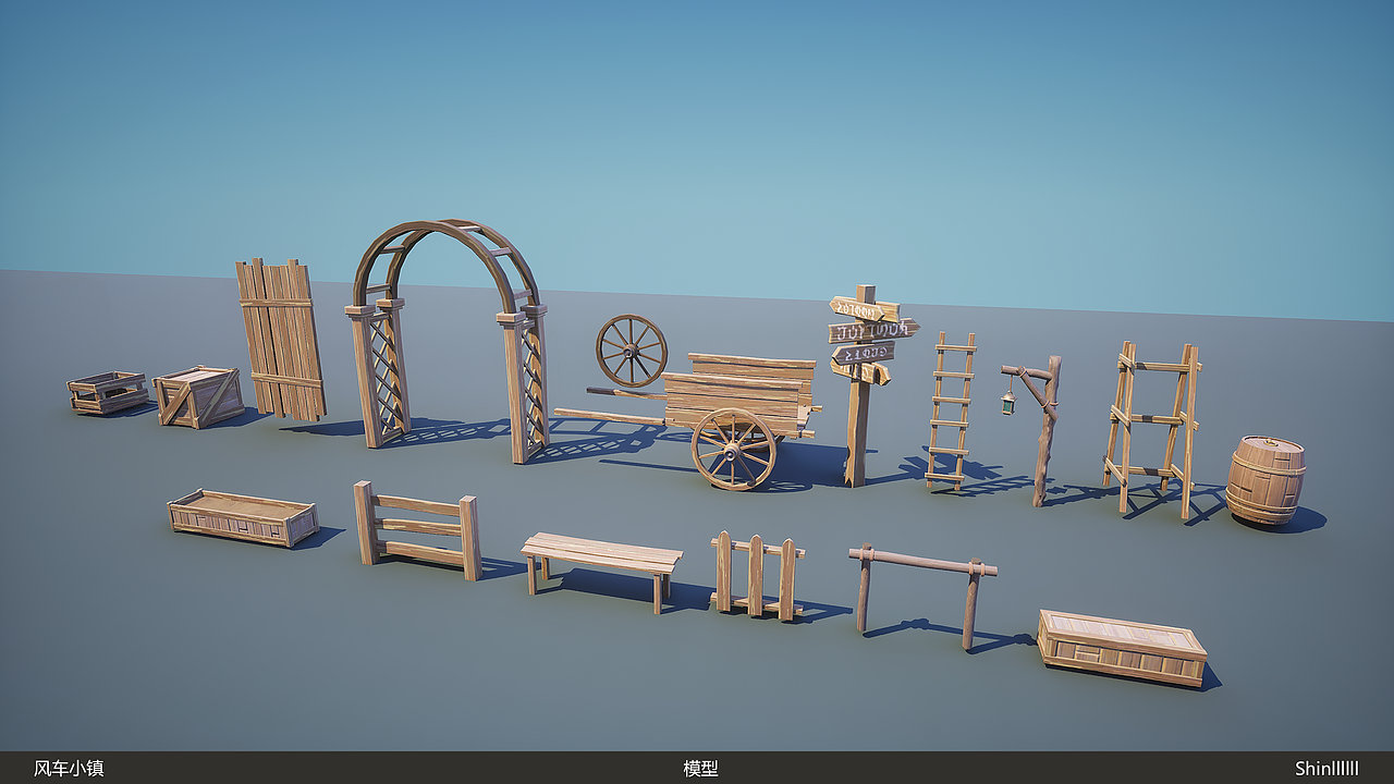 【虚幻5】风格化小世界—风车小镇（图ZMzI5NDU0ODA4） - 场景 - 站酷设计师Shinllllll原创素材 - 站酷ZCOOL