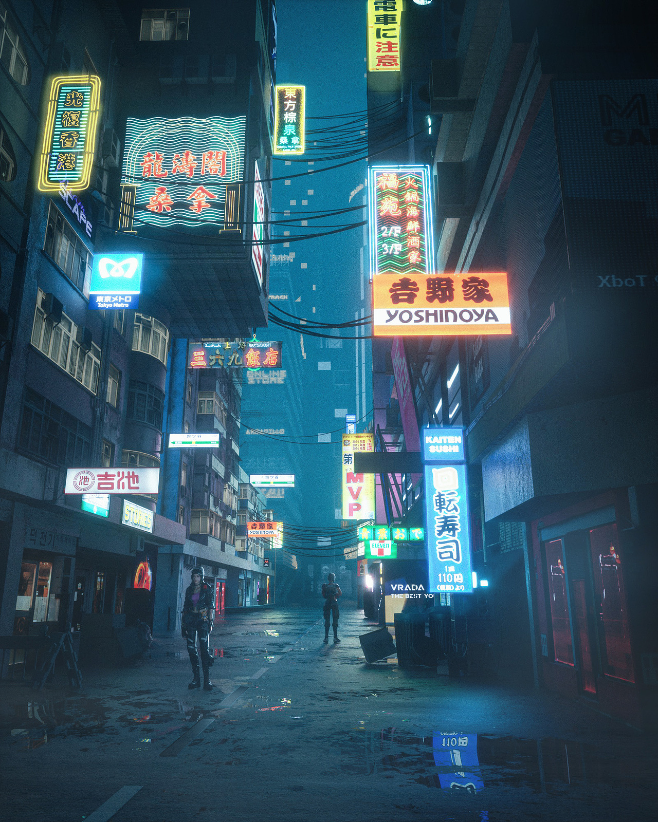 一些赛博朋克的练习（图ZMzA4NjM0MjQw） - 场景 - 站酷设计师阿涛at原创素材 - 站酷ZCOOL