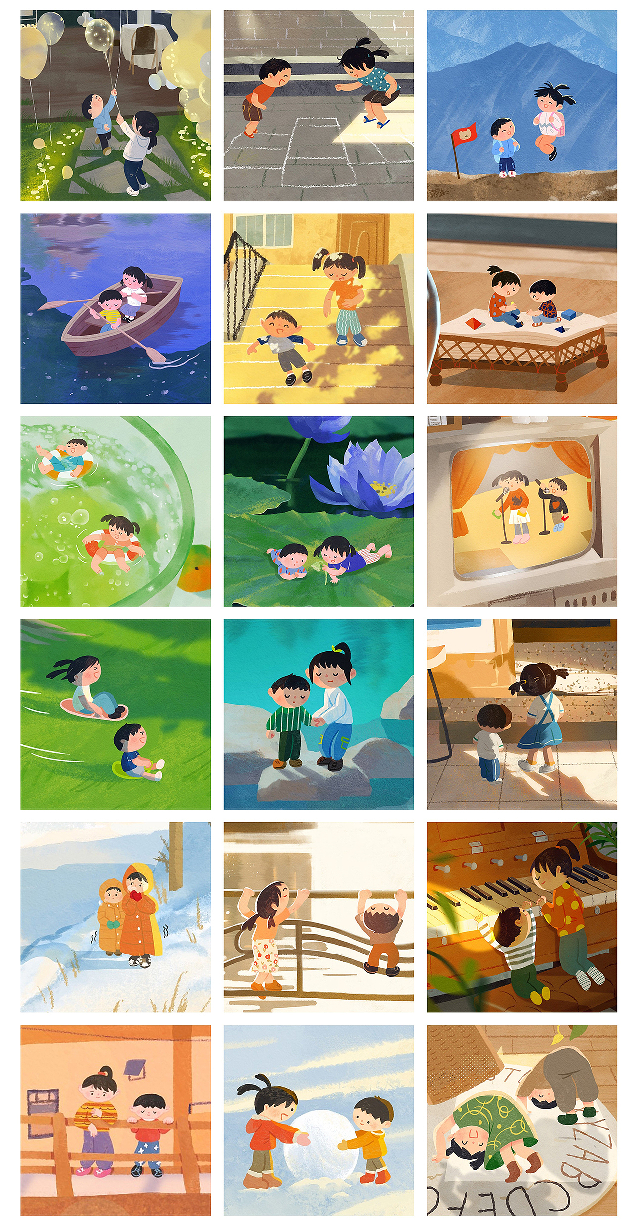 有我陪你长大/60天色彩速涂（图ZMzA0ODI0NTI4） - 创作习作 - 站酷设计师豆丁洋原创素材 - 站酷ZCOOL