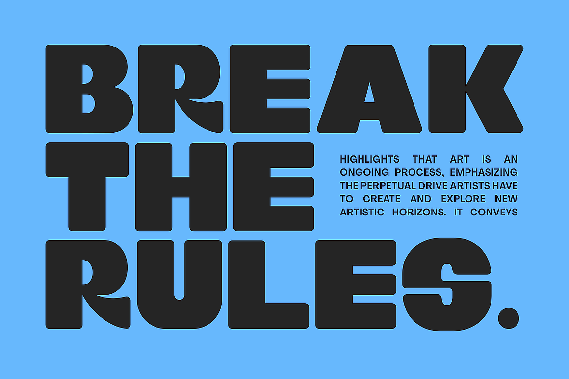 复古卡通趣味圆角粗体POP海报封面标题无衬线英文字体