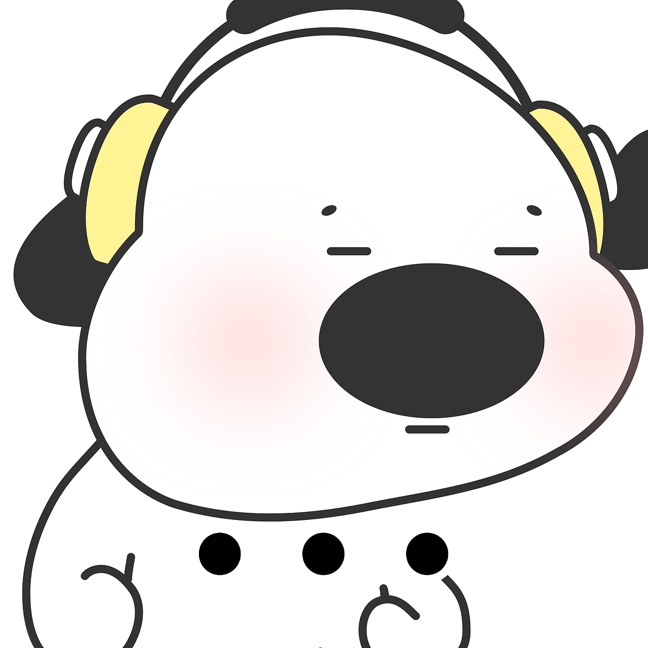 音乐小狗 | 微信表情包（图ZMzY0NjI1NTU2） - 其他 - 站酷设计师小小郭同学锕原创素材 - 站酷ZCOOL