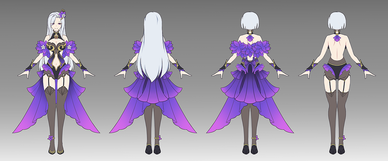 花卉少女系列 插画+自设