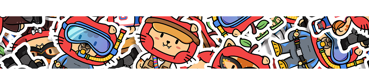 苹果猫皮皮-IP形象设计