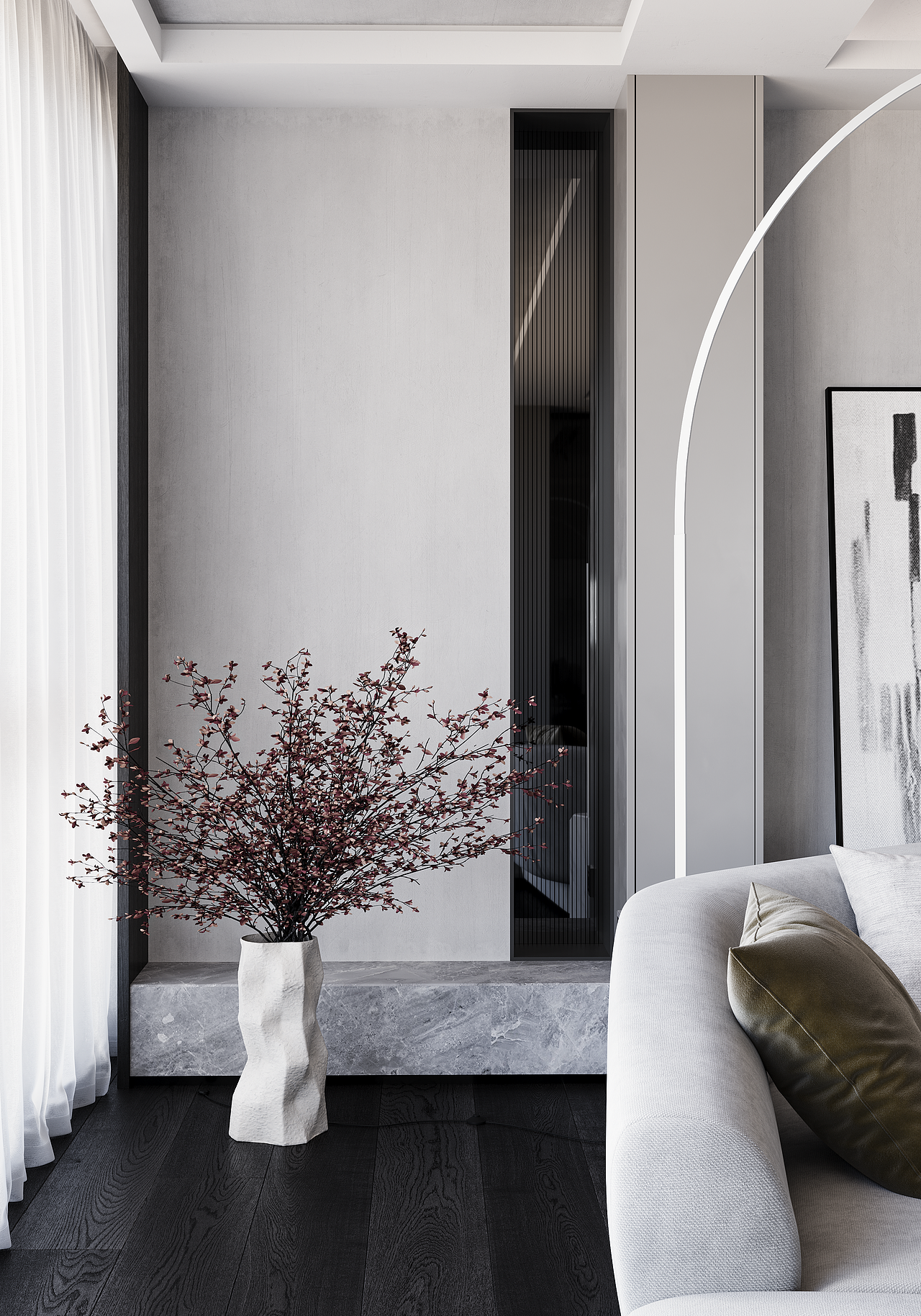 渲染作品丨Corona-简约大平层