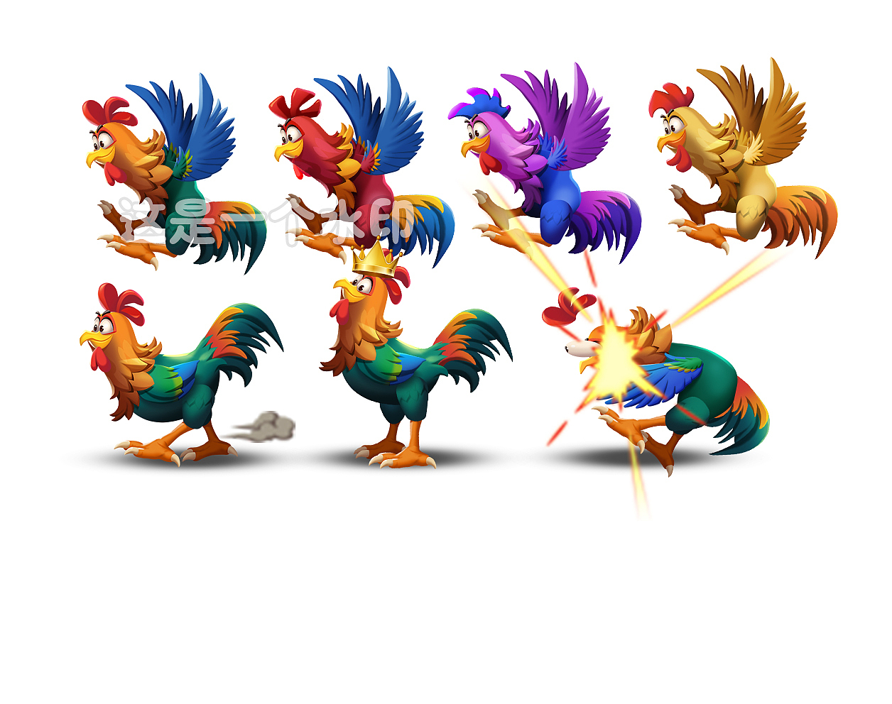 赛马游戏/赛狗/赛鸡斗鸡/动物原画（图ZMzU5MTIyMDY4） - 游戏UI - 站酷设计师一只小猪宝原创素材 - 站酷ZCOOL