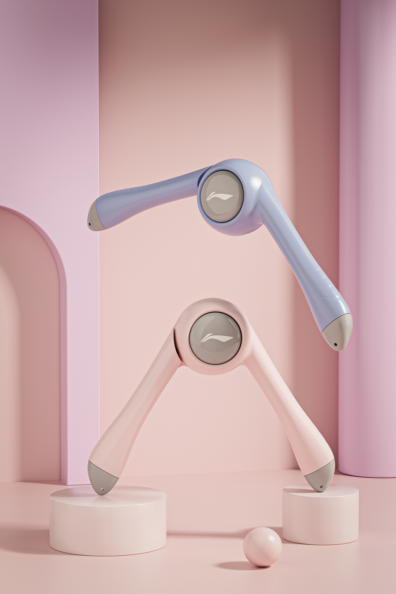 女士臂力器建模渲染