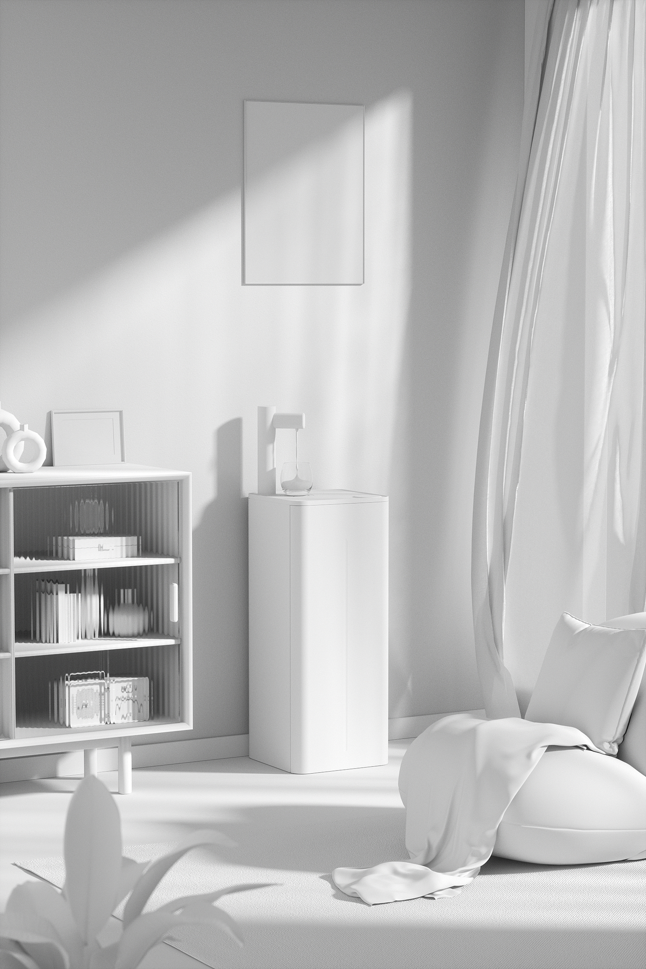 茶吧机/饮水机/室内场景图/渲染