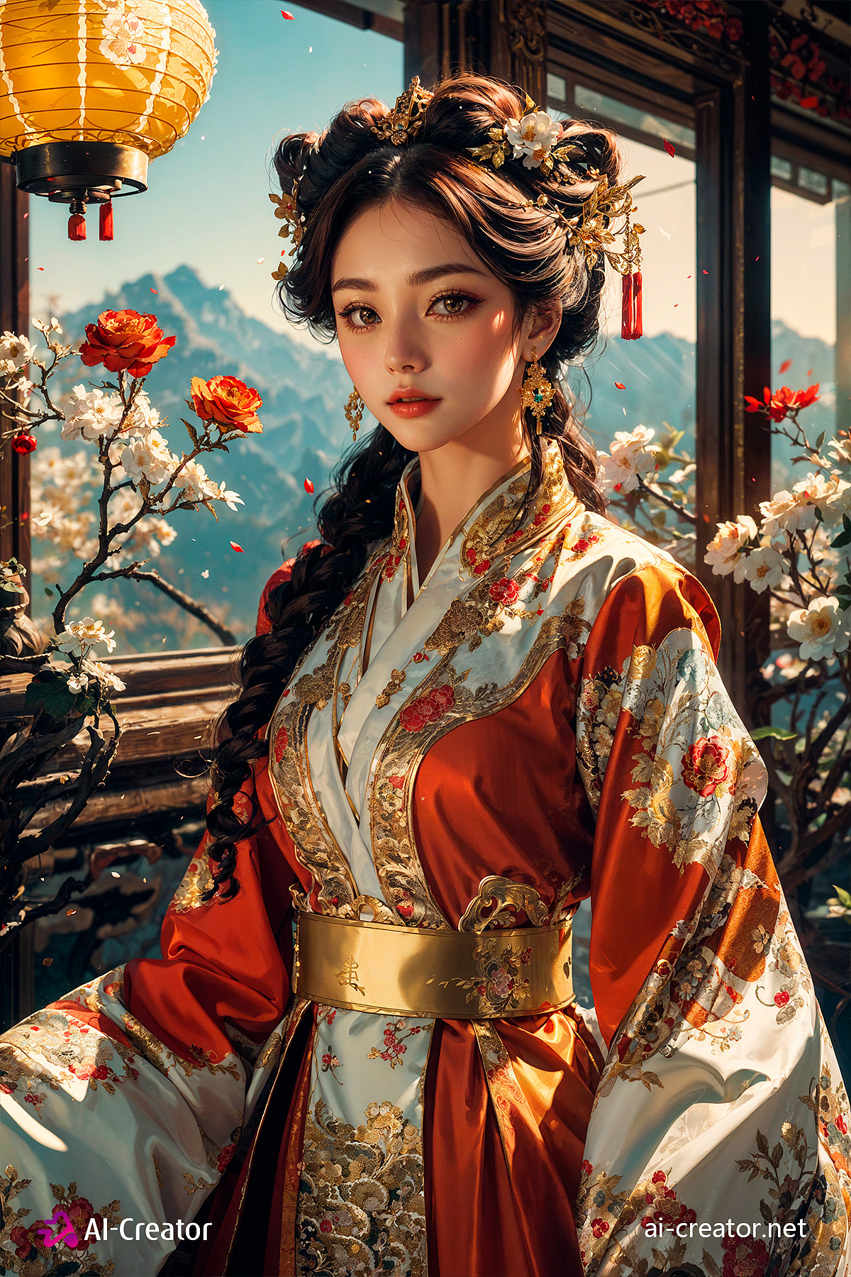 【AI绘画作品-133】花千骨