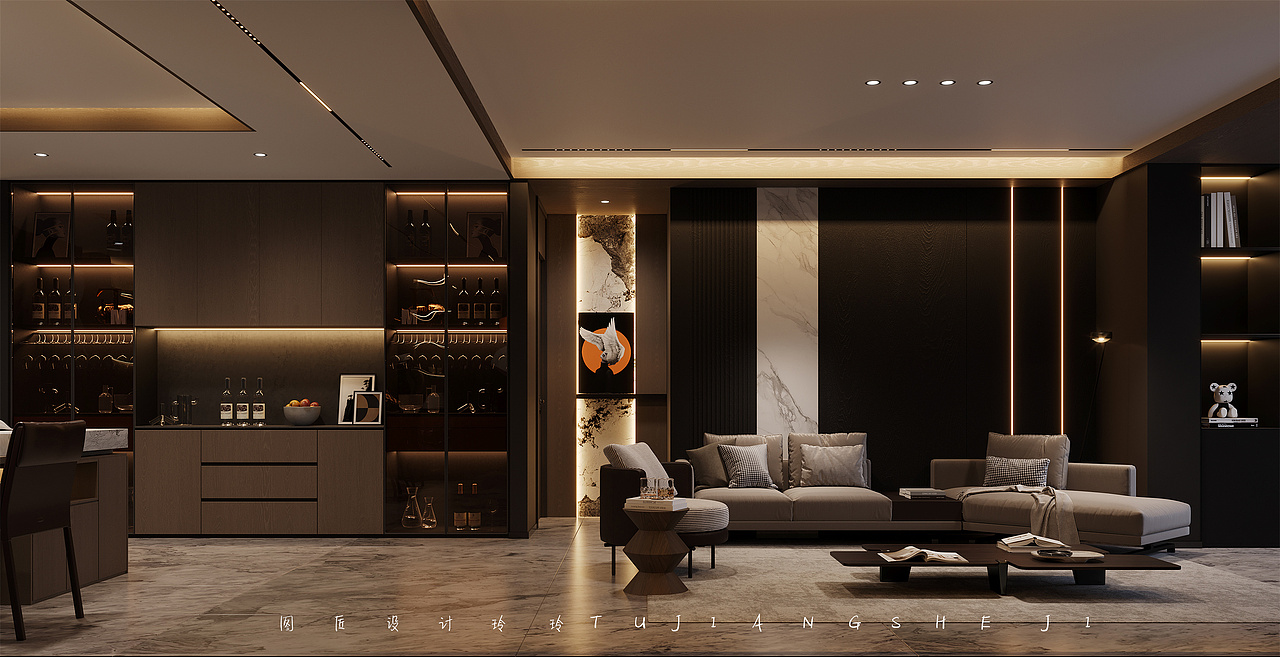 利落的造型和精致的细节,意式简约风格精致高雅