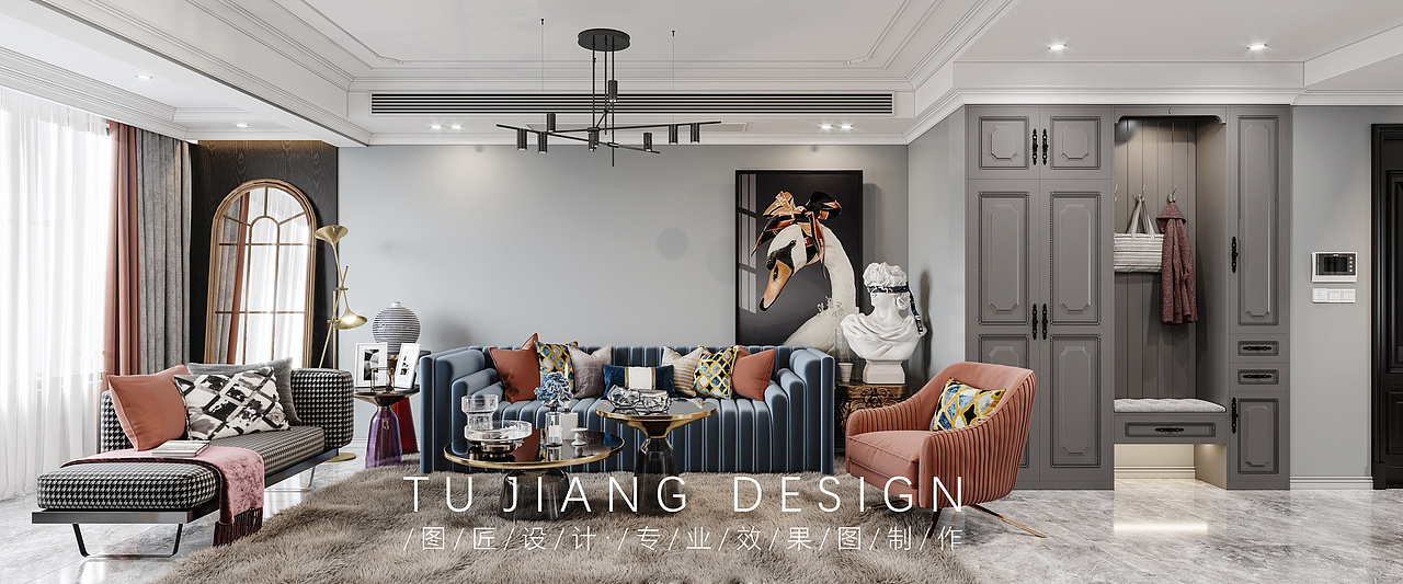 低调高雅的软装搭配以及高端的材质展现出不一样的质感（图ZMzUxOTE1Mzky） - 家装设计 - 站酷设计师婉婷爱设计原创素材 - 站酷ZCOOL