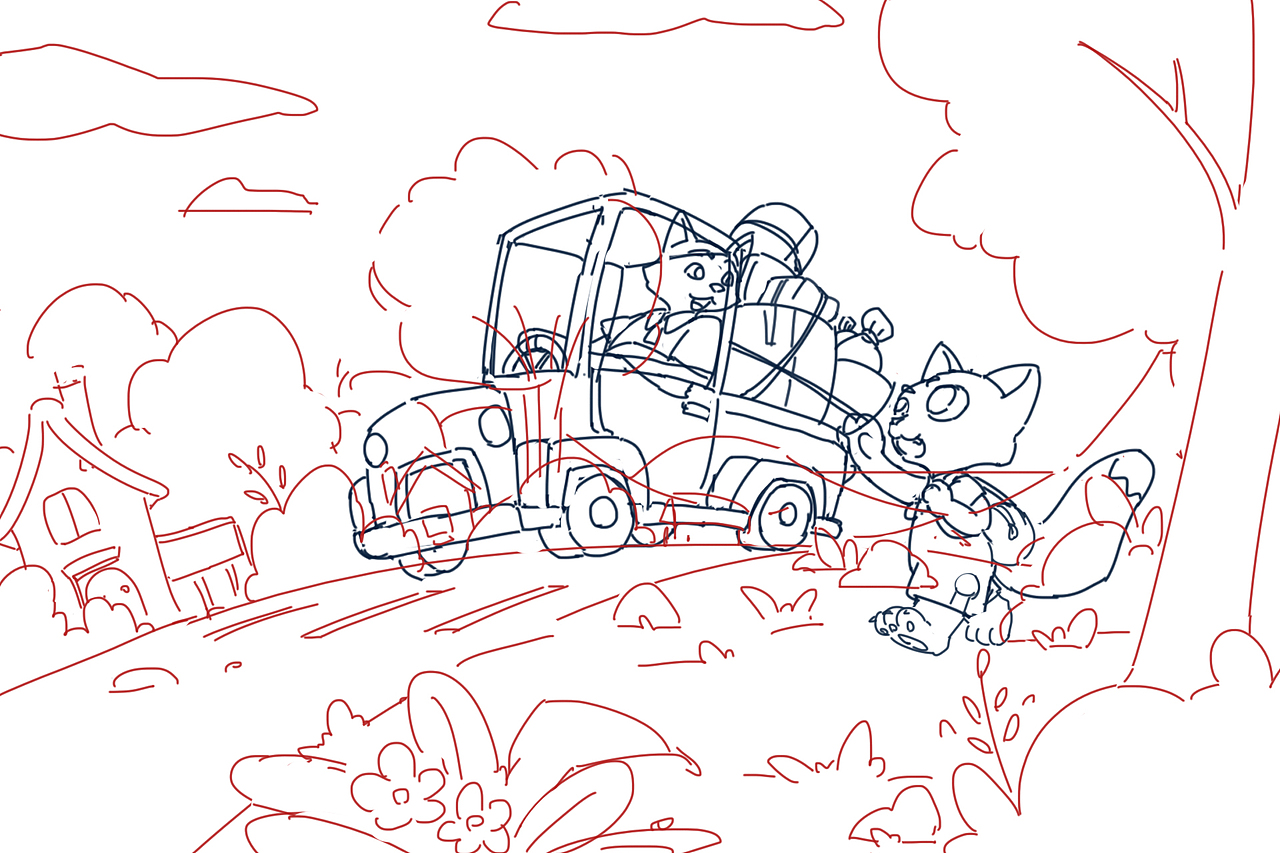 儿童插画测试-小狐狸