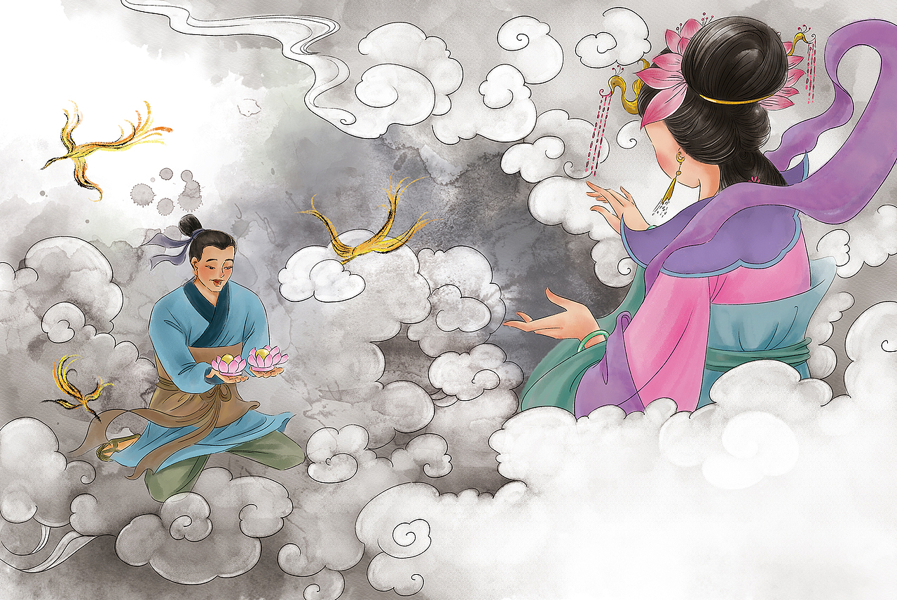 嫦娥奔月 绘本 国风