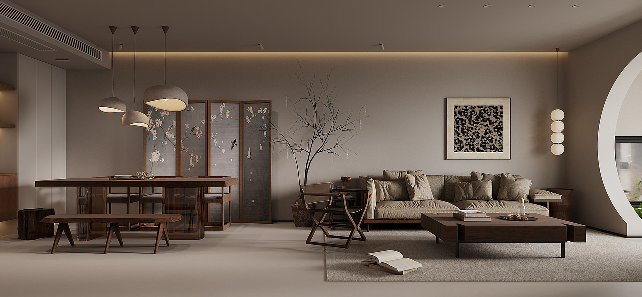 宋氏文学风-艺米空间表现（图ZMzY4OTk5OTAw） - 家装设计 - 站酷设计师艺米空间视觉表现原创素材 - 站酷ZCOOL