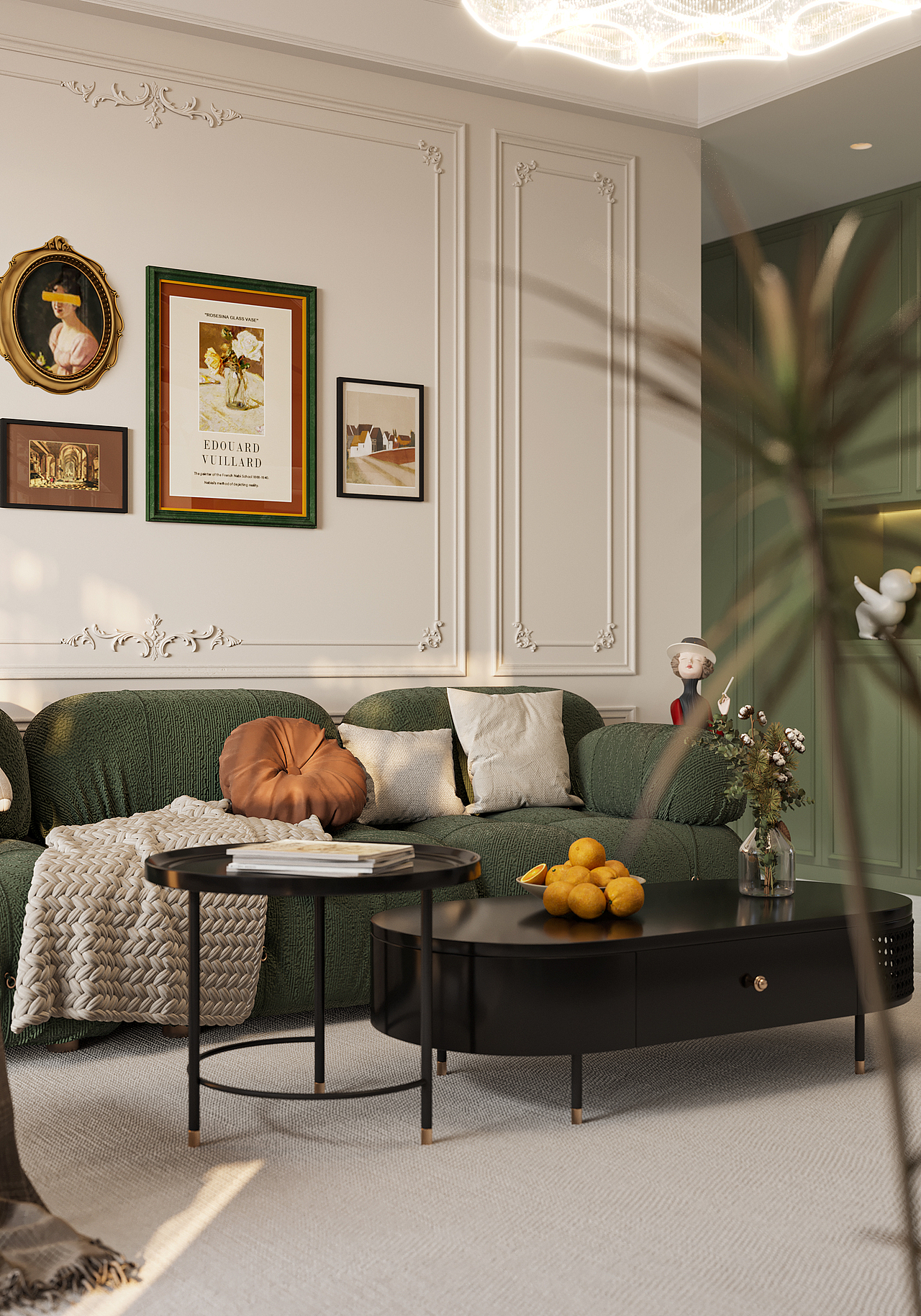 法式复古 优雅与慵懒并存 诗和远方兼得（图ZMzAwOTQ0MzQw） - 家装设计 - 站酷设计师泽熹空间表现原创素材 - 站酷ZCOOL