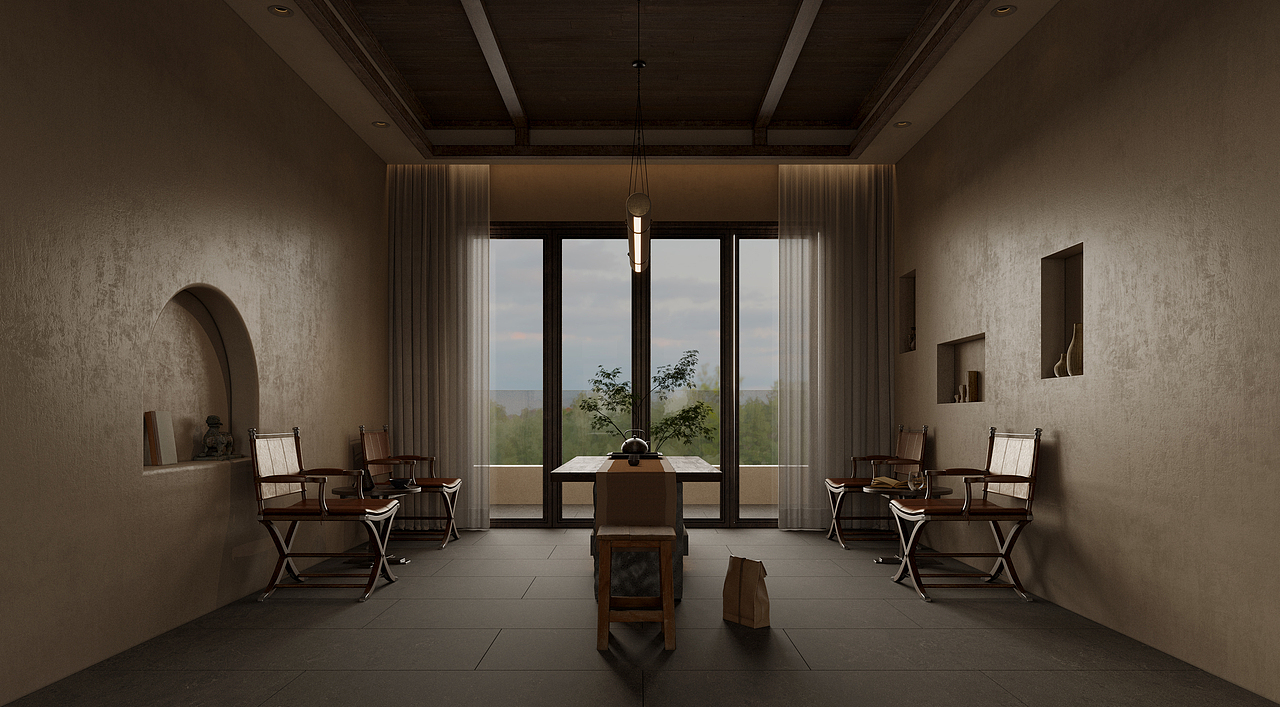 淄博民宿项目（图ZMzQxNzAxMzg4） - 酒店餐饮设计 - 站酷设计师箖筑空间设计原创素材 - 站酷ZCOOL