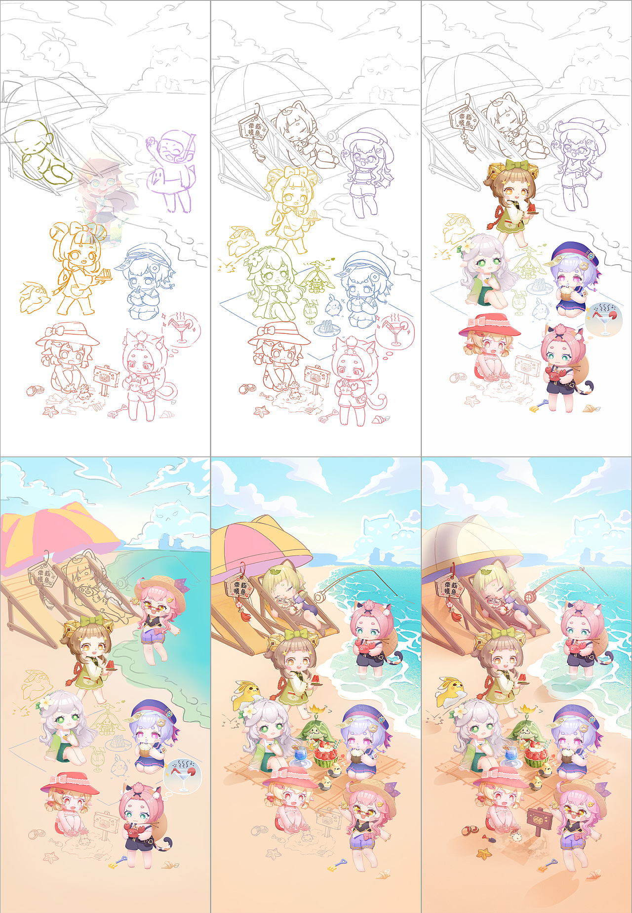 找了很多很多很多的参考,动作设计稍微好点了吧