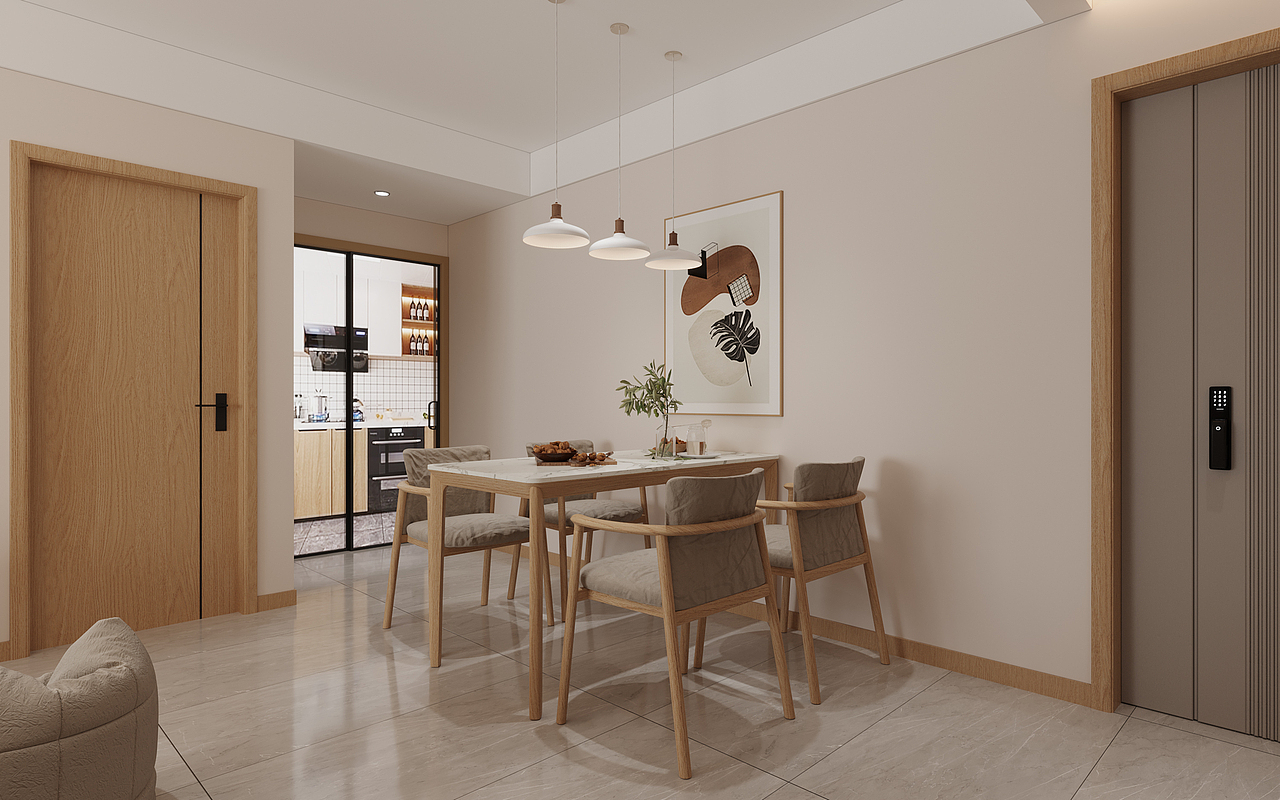 现代侘寂家装效果图