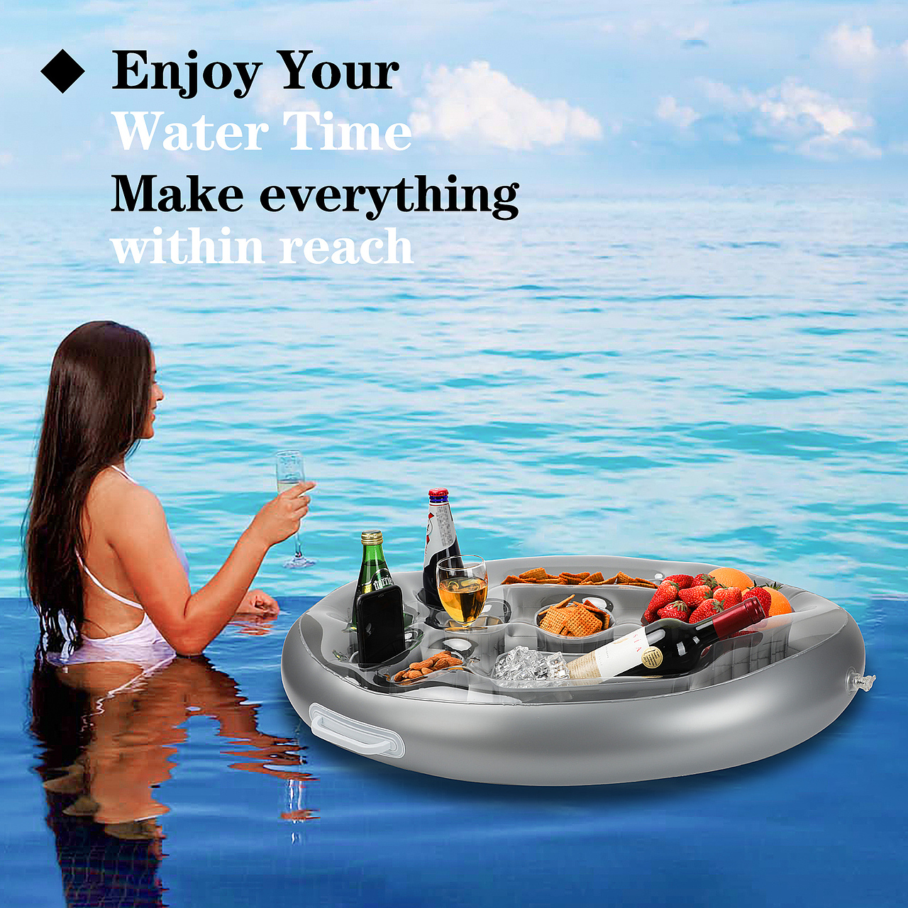 亚马逊主图 A+/夏日泳池托盘