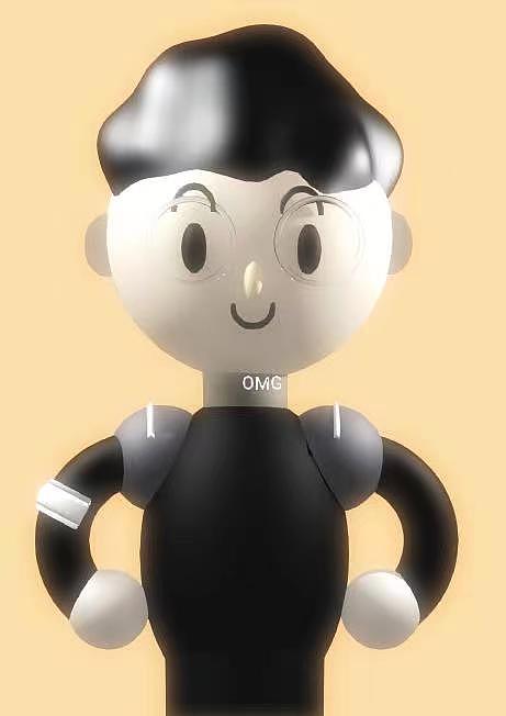 一组可爱卡通小人制作