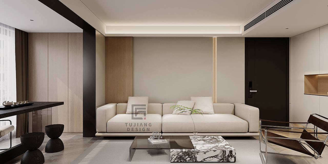 现代极简,朴素的空间设计,也让生活简约温馨舒适