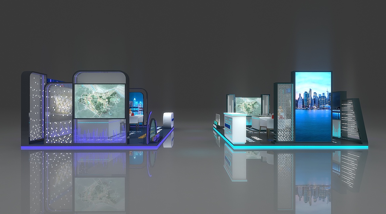 蓝城房地产3D效果图